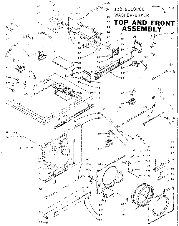 Top and front assembly