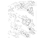 Kenmore 1106110802 blower, cylinder, pump and motor diagram