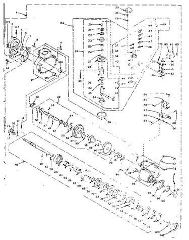 Speed changer assembly