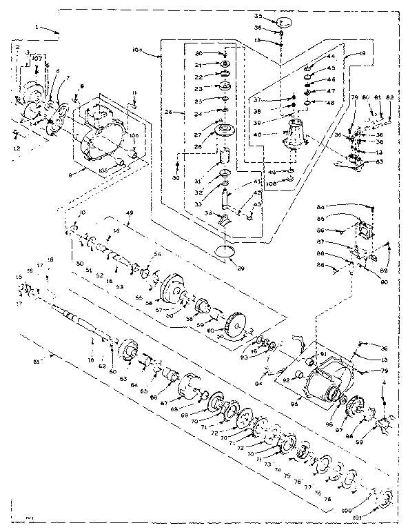 Speed changer assembly