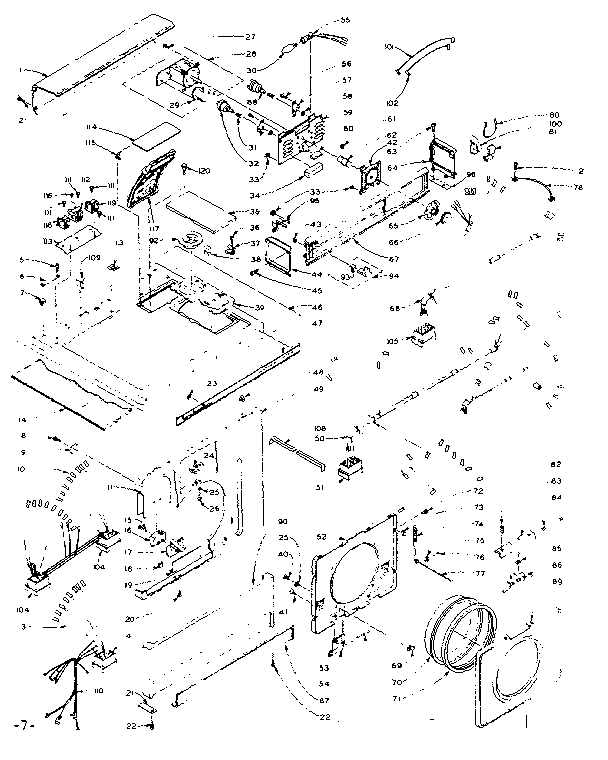 Top and front assembly