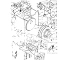 Kenmore 1106110804 base and tank assembly diagram