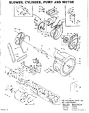 Blower, cylinder, pump and motor
