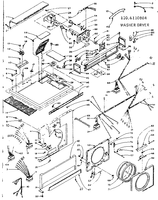 Top and front assembly