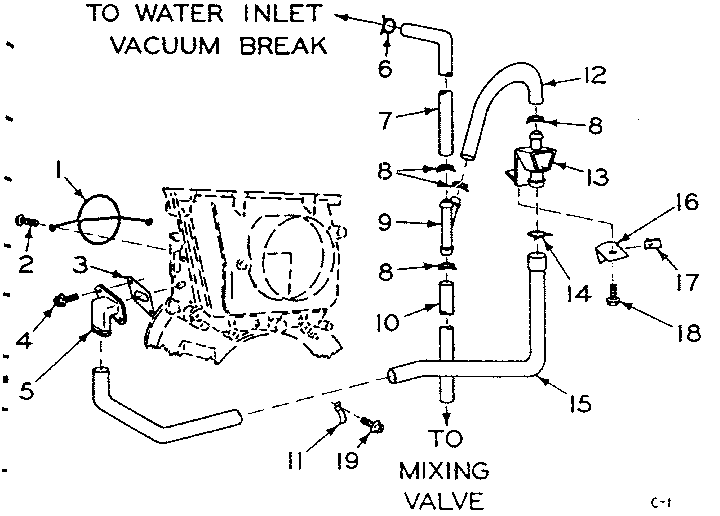 Blower inlet flush accessory