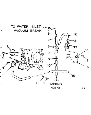 Blower inlet flush accessory