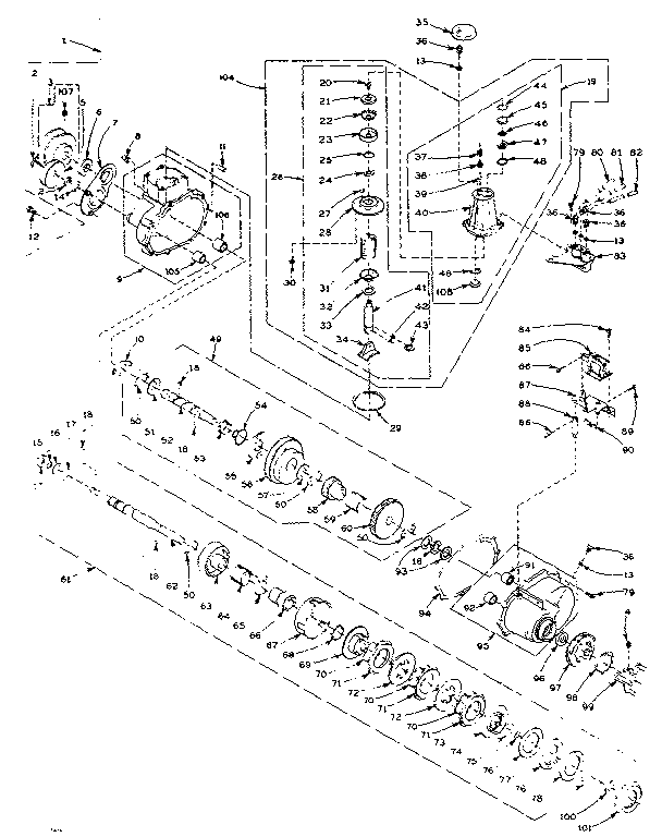 Speed changer assembly