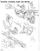 Blower, cylinder, pump and motor
