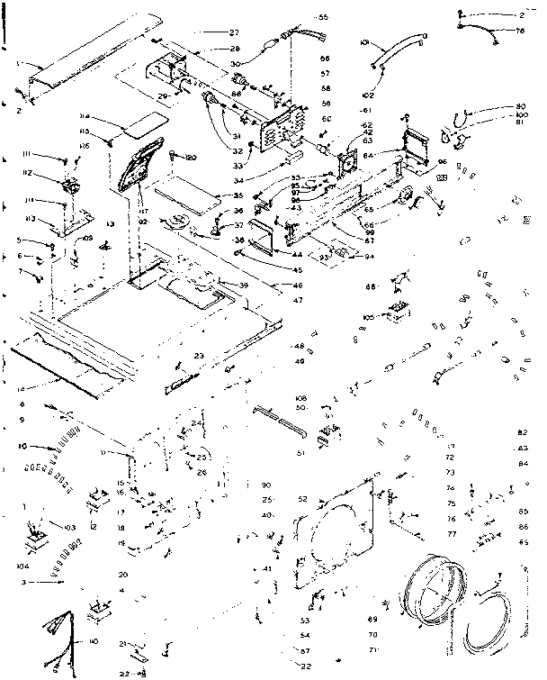Top and front assembly