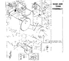 Kenmore 1106110810 base and tank assembly diagram