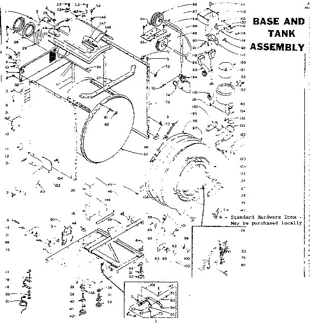Base and tank assembly