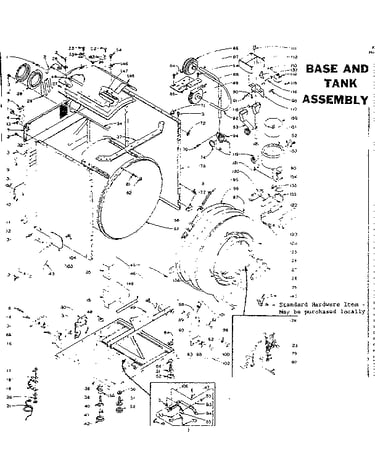 Base and tank assembly