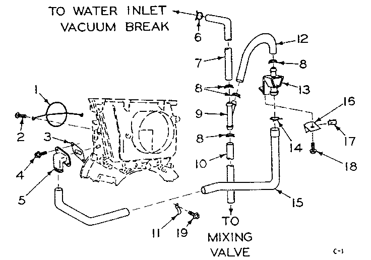 Blower inlet flush accessory