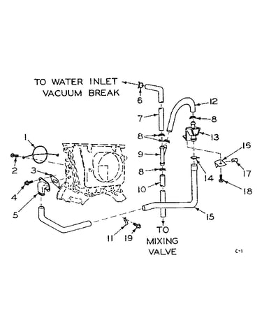 Blower inlet flush accessory