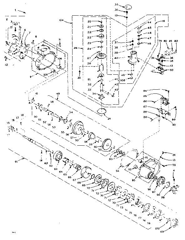 Speed changer assembly