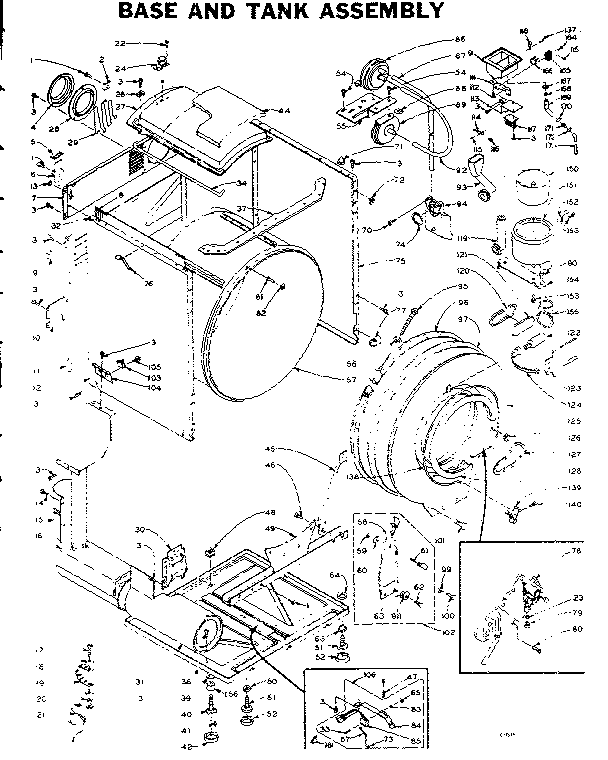 BASE AND TANK ASSEMBLY