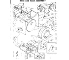 Kenmore 1106110807 base and tank assembly diagram