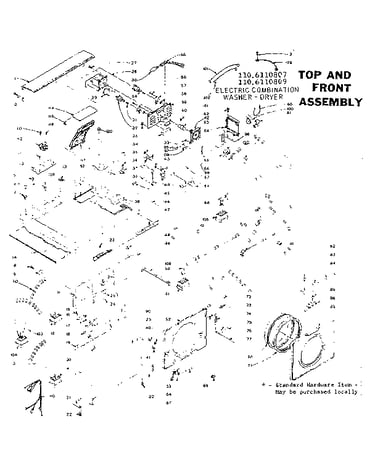 Top and front assembly
