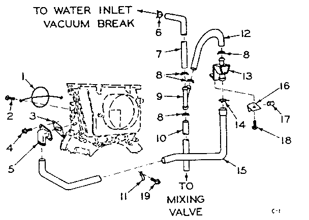 Blower inlet flush accessory