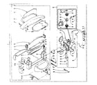 Kenmore 1106112600 wringer and wringer gear case assembly diagram