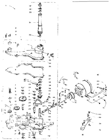 Worm gear case and motor assembly
