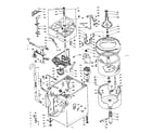 Kenmore 1106114222 machine sub-assembly diagram