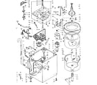 Kenmore 1106114240 machine sub-assembly diagram