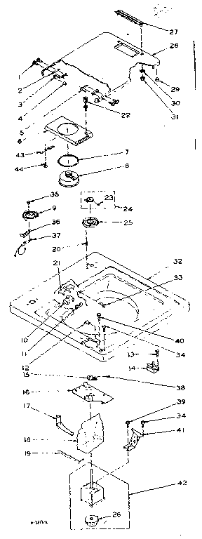 Top and control assembly