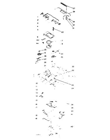 Top and control assembly