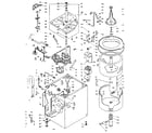 Kenmore 1106114232 machine sub-assembly diagram
