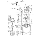 Kenmore 1106115350 machine sub-assembly diagram