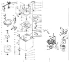 Kenmore 1106115500 machine sub-assembly diagram