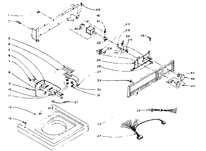 Machine top assembly