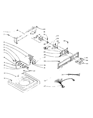 Machine top assembly