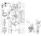 Kenmore 1106114510 machine sub-assembly diagram