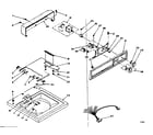 Kenmore 1106115560 machine top assembly diagram