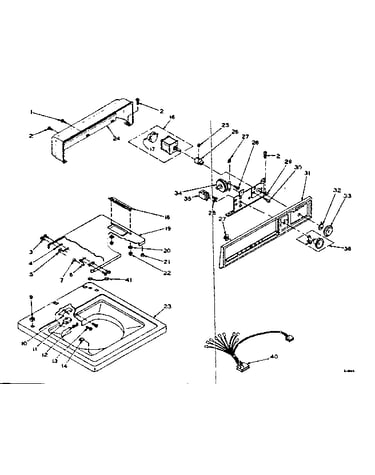 Machine top assembly