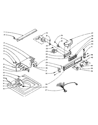 Machine top assembly
