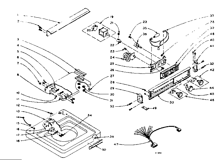 Machine top assembly