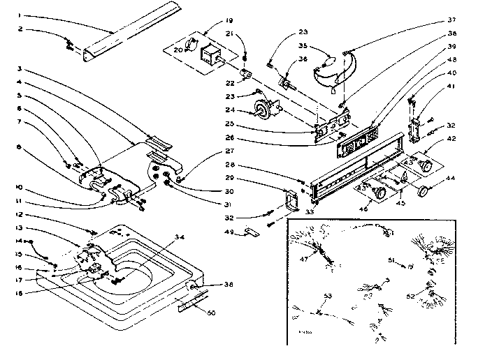 Machine top assembly