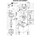 Kenmore 1106114850 machine sub-assembly diagram