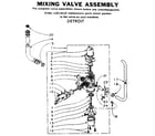 Kenmore 1106114850 mixing valve assembly diagram