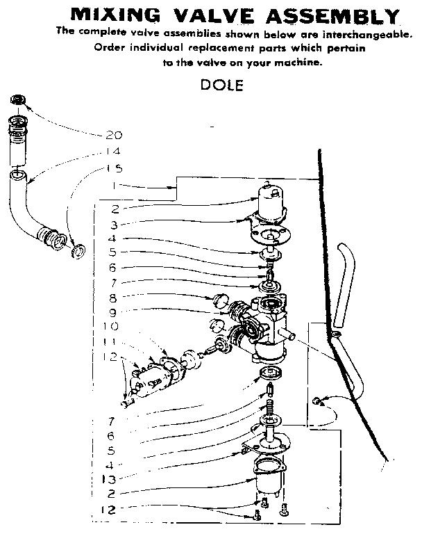 MIXING VALVE ASSEMBLY