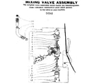 Kenmore 1106115850 mixing valve assembly diagram