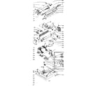Kenmore 1106114803 top and console assembly diagram