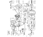 Kenmore 1106115811 machine sub-assembly diagram
