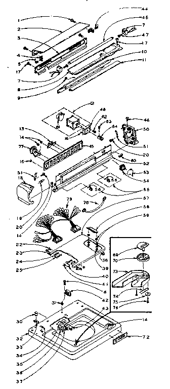 Top and console assembly