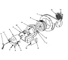 Kenmore 155852520 optional forced air blower diagram