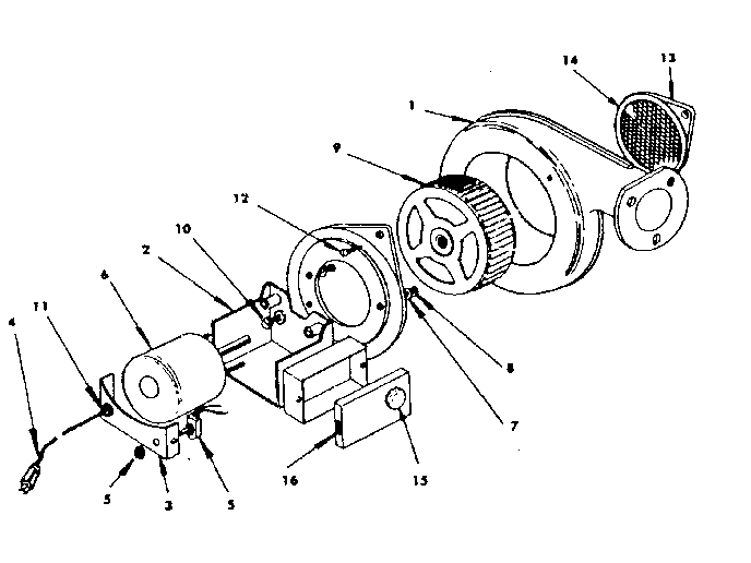Optional forced air blower