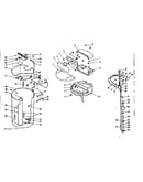 Salt storage tank, rim, brine valve and associated parts